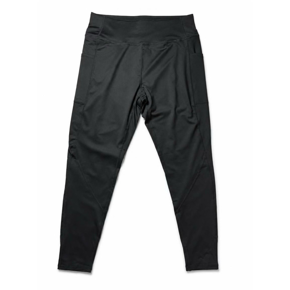 Workout Leggings Women Black Tummy Control Athletic Leggings Pockets XL